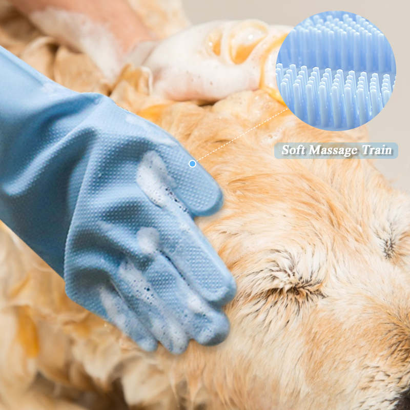 Silicon Gloves For Dog Massage